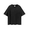 Garment-Washed Terry Short Sleeve Tee Sommar Tung bomull Raglan T-shirt StreetWear Åtta färger Y0322