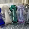 Colorful Cute Heat Resistant Thick Glass Pipe Spoon Shape Hand Crafts Odorless Pocket Fit Chunky Smoking Pipes For Smoking Accessories Dab Tools