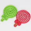 Silikon tryck bubbla lollipop utskrift sensory leksaker autism stress reliever ångest lättnad rolig leksak för vuxen barn