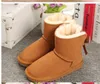 Orijinal deri Avustralya Kızlar Erkek Ayakkabı Kış Botları Çocuklar İçin Bebek Ayakkabıları Sıcak Kayak Toddler Boot için Bebek Moda Wgg Yeni Botte Fille Eu21-35