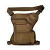 Hommes toile goutte jambe sac taille décontracté Pack ceinture hanche Bum militaire voyage polyvalent messager sacs à bandoulière cyclisme tactique WK856