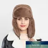 Na moda orelha-flapte lei feng cabra senhora inverno engrossar manter casal quente moda earflap tampa inverno mulheres faux pele rússia chapéu de fábrica preço design