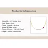 Aide 925 Sterling Silver Halsband för kvinnor Tjejer 2021 Trend Sommarluck Clavicle Gold Chain Charm Smycken Gåvor Slumpmässig Färg