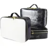 large makeup bag with compartments
