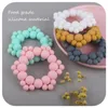 실리콘 비드 링 TeeThers 다채로운 식품 학년 소재 2021 원래 Desigan 유아 수유 cessories 선물