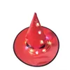 10 Styles Halloween LED chapeaux de fête lumineux mascarade habiller chapeau de sorcière divers styles au choix C70816J