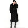 Mamma Mode Faux Fur Coat Black Wine Red 5xl Plus Storlek Slim Vinter Koreansk Långärmad Fritid Jacka Feminina LR454 210531