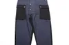 Herren Jeans Farbblock Übergröße Overalls Streetwear Männer Vintage Baggy Hosen Einteilige Overalls Lätzchen