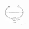 Cremation Jewelry Heart Urn Bangle For Ashes Adjustable Cuff Opening Bracelet Women Gift250W