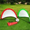1piece Black Folding Football Goal Net Training Goal Net Play Indoor Outdoor Toy Kids