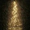 クリスマスガーデンパティオのための2Mの弦のライト太陽LEDの木の妖精の枝ライト銅の銀の電池の装飾ランプ