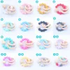 Baby Teether Rings set Food Grade Beech Wood Teething Ring Soothers Chew Toys Shower Play Round Wooden Bead Silicone teethers M1427