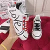 2021 Top Quality Luxury Women's Sneakers Designer Casual Shoes Motorcykel Dekorerad med Tjock Gummi Sole Väskor Storlek35-45