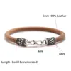 Bedelarmbanden Vintage Zilveren Lederen Bangle Armband Mannen Minimalistische Lotus Braslet Yoga Meditatie Sieraden Hand Accessoires Pulsa Cadeau