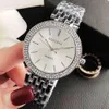 Zegarek damski Clock Feminino Crystal Diamond Luksusowy Silver S Fashion S Kompletny Steel Polar 0902