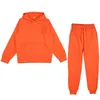 Gym Clothing 2021 Spring Autumn Women Tracksuit 2 Pieces Set Oversize Hoodies Sweatshirt And Jogging Pants Sport Suits Solid Run Sportswear