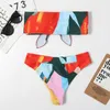Damskie stroje kąpielowe Kobiety Summer Swimsuits Dwuczęściowy zestaw Brazylijski bikini Bandeau Maillot de Bain seksowna wyściełana talia