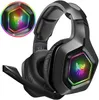 Kopfhörer K10 Stereo Bass Surround Kopfhörer mit RGB Licht Gaming Headset für PS4 Xbox One PC mit Mikrofon