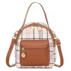 Mini Rucksack Frauen Umhängetasche Für Teenager Mädchen Plaid Frauen Schulter Handtasche Schule Tasche Koreanischen Stil Neue Trendy Bagpack Weibliche y1105