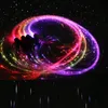 Dekoracja imprezy 4PCS LED Fibre Optic Whip Dance Space Super Glow Single Color Effect Mode 360 ​​Obrotowe dla tańca Party SHO2585679