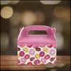 Event Festive Party Supplies Home & Garden12Pcs Donuts Gift Box Giving Paper Empty Birthday Cake Container Wrap Drop Delivery 2021 Zxymt