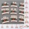 2021 Kerst Ornament Quarantaine Hars DIY Naam Blessing Masker Gepersonaliseerde Sneeuwpop Kerstboom Opknoping Hanger 1-9 Hoofden