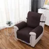 Single Seater Couch Cover Stretch Chair Non-slip Dustproof Slipcover Solid Color Sofa Chairs Covers Dog Sofas Bed Mat Blanket RRE10781