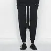 남자 바지 2022 어두운 스타일 streetwear baggy 남자 힙합 조깅 남성 스웨트 팬츠 코튼 Drawstring 캐주얼 하렘 바지