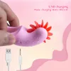 Massaggio Potente leccata di lingua Vibratore femminile Stimolatore clitorideo Anello del pene in silicone Eiaculazione ritardata Cock Ring Giocattolo del sesso per coppia