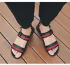 Herrenmode Sommer unten flache bequeme handgefertigte Strandsandalen