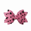 3,5 pollici Brillanti tre strati Bowknot Bambini Clip a becco d'anatra Carino Modello a forma di cuore Archi Forcine Accessori per capelli per bambini