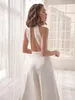 Sexig Spaghetti Rem Rompers Kvinnor Wide Leg Jumpsuits Ärmlös Backless Halter Casual Jumpsuit White Totalt