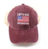 NewAdjustable How Brandon Baseball Cap Hats American Biden Trump Ball Caps 바이저 모자 ZZF13156