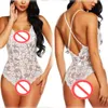 DHL atacado mulheres sleepwear pijama oco translúcido um pedaço bodysuit lace roupa interior mulheres sexy lingerie f079