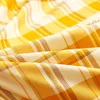 Set di biancheria da letto Plaid Copripiumino giallo Federa Lenzuola piatte Piumino di lusso Twin Full Single King Biancheria da letto per adulti