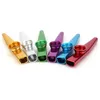 Sacs de rangement 24-Pack Kazoos en métal avec 24 pièces Diaphragmes de flûte Kazoo 6 couleurs Bon compagnon pour ukulélé violon guitare Piano326I