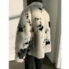 Manteau court en fausse fourrure pour femme, veste ample, droite et chaude, col rabattu, automne hiver 2021