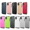 Casos de teléfono de armadura coloridos con caja de la tarjeta de diapositiva para iPhone 6 7 8plus x XR XS MAX 11 11 PRO 12 12 MINI SAMSUN Nota 20