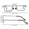 Солнцезащитные очки 1pc Складные очки для чтения с корпусом, блокирующим голубое свет, пресбиопия очки Ультра тонкие анти UV400 Highdefinition 1849691