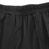 [EAM] High Elastic Waist Black Pocket Ribbon Long Harem Trousers Loose Fit Pants Women Fashion Spring Summer 1DD6692 21512