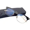 Top Design Mężczyźni Brwi Pure-Titanium Okulary Ramka 51-21-145 Klasyczny Lekki Retro-Vintage Plano Myopia Eyewear do recepty Fullsset Box Slunt