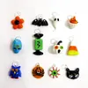 Decoratieve objecten beeldjes verkocht in sets Zwarte handgemaakte Murano glazen boom Home Room Desktop Halloween decoratie Ornament met 12 charmes