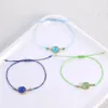 Charm Bracelets Jewelry Handmade Druzy Resin Stone Bracelet Make A Wish Card Wax Rope Braided Bangles With Rice Bead Drop Delivery 2021 Bxry