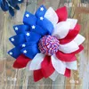 Dekorative Blumen Amerikanischer Unabhängigkeitstag Kranz Ornamente Schaufenster Dress Up Tür Anhänger Girlande Requisiten