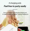 100W 8 USB Charger Station With 3 Ports Quick Charge USBC Type C PD Fast adapter for iPhone Table more