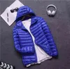 Nieuwe merk herfst winter licht donsjack heren mode hooded korte grote ultradunne lichtgewicht jeugd slanke jas donsjacks G1115