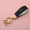 Classic Top Grade Western Popular Womens Metal Car Key Chain Gold Silver Plated Colorful Leather Rhinestone Buckle Keychain