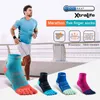 Aonijie 3PAirs / set Andningsbar Fem Toe Ultralight Low Cut Athletic Quarter Strumpor För Utomhus Sportspray Running Cykling