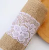 Burlap tygband för hantverk burlap spetsband Stora fallband för kransar Vinterband för krans DIY Crafts Bröllopsdekoration