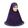 Wysokiej jakości muzułmańskie duże dziewczyny Hidżab z Rhinestone Glitters Top Pull na islamskim Szalik Amira Headwrap Modlić się szalików